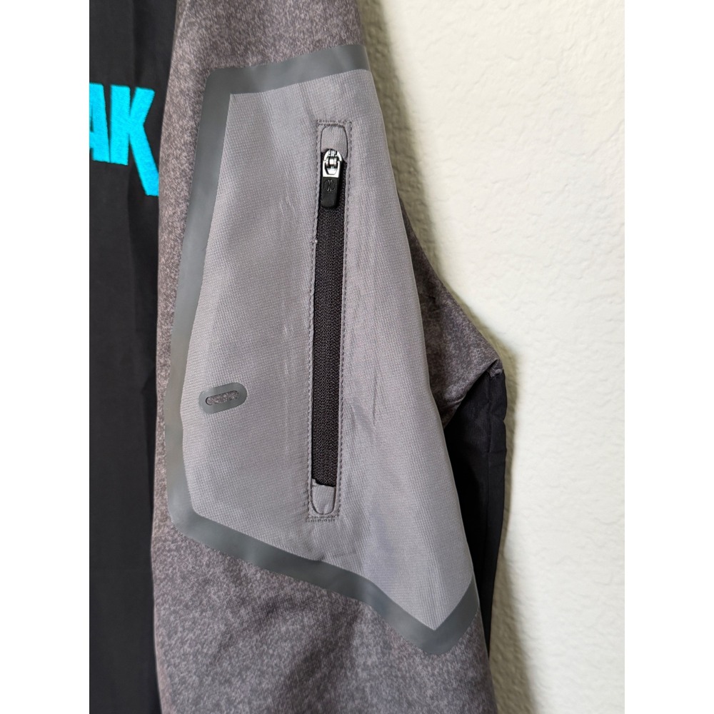 Holloway‎ PEAK Quarter Zip Pullover Jacket Gray Black Adult Large - Picture 4 of 17
